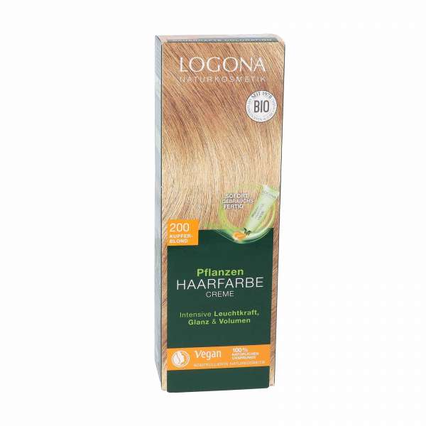 Logona Copper Blonde Color Cream for blonde to light brown hair types Logona Copper Blonde Color Cream for blonde to light brown hair types