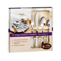PureNature cutlery set 6 persons - made of 18/0 stainless steel PureNature cutlery set 6 persons - made of 18/0 stainless steel