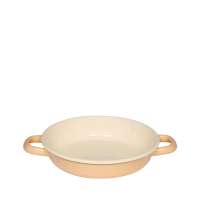 RIESS Gold Yellow Enamel Egg and Serving Pan, 18 cm