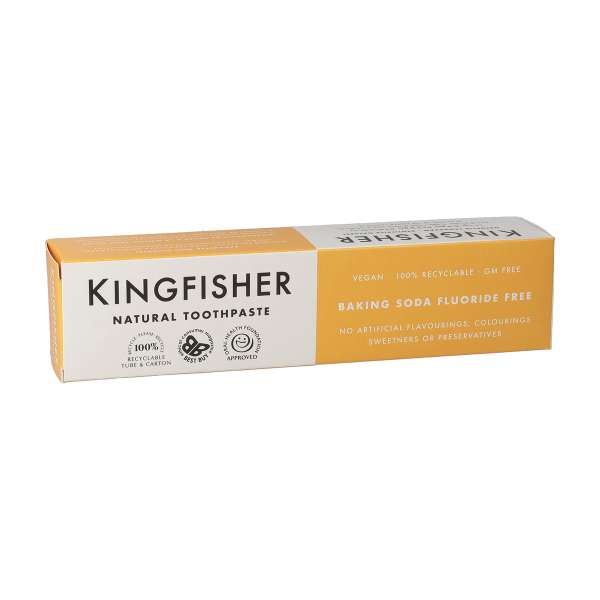 Kingfisher Organic Toothpaste with Baking Soda for Whiter Teeth Kingfisher Organic Toothpaste with Baking Soda for Whiter Teeth