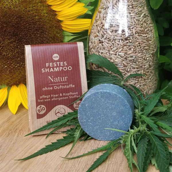 Wunderberg solid shampoo, natural, 48 g