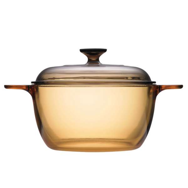 Visions Glass Pot with Lid for healthy and Vegan Cooking