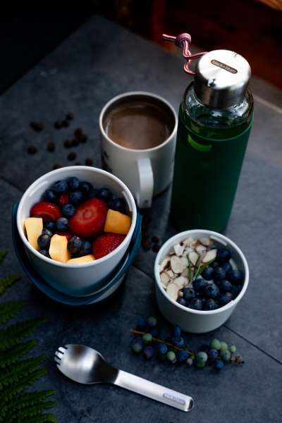 Black & Blum water bottle glass, 600 ml