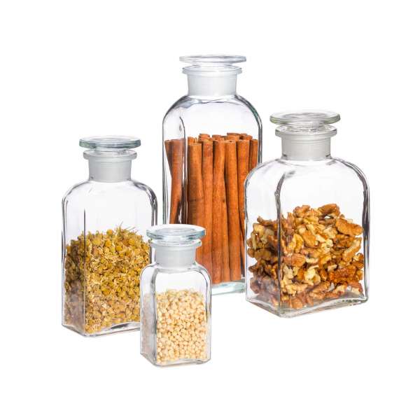 Buy Apotheker bottles wide neck with ground in glass stopper Buy Apotheker bottles wide neck with ground in glass stopper