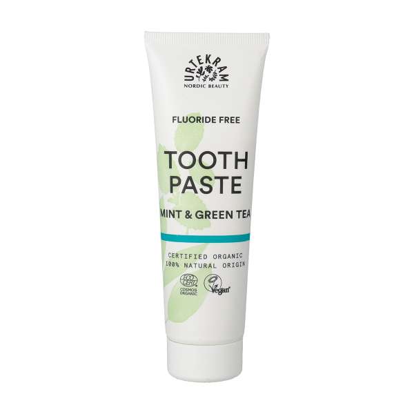 Urtekram Toothpaste without SLS with refreshing Organic Mint & Green Tea Urtekram Toothpaste without SLS with refreshing Organic Mint & Green Tea