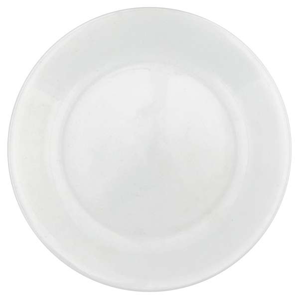 Small plate white with wave edge