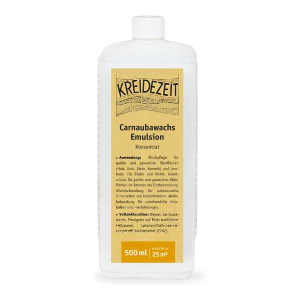 Cretaceous period Carnauba wax emulsion Concentrate for floor care Cretaceous period Carnauba wax emulsion Concentrate for floor care