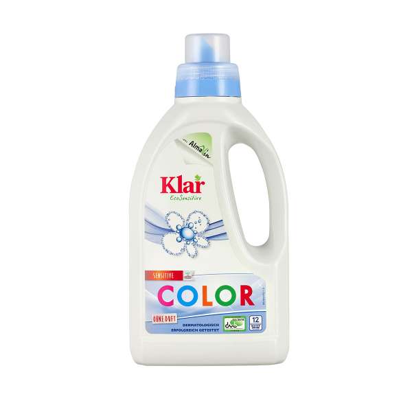 Clear Color sensitive without fragrance liquid detergent, 0.75 l Clear Color sensitive without fragrance liquid detergent, 0.75 l