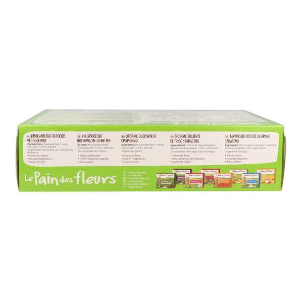 Flower bread buckwheat crispbread in the favourable bulk package