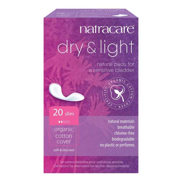 Natracare Dry & Light Slim incontinence pads for women - certified organic Natracare Dry & Light Slim incontinence pads for women - certified organic