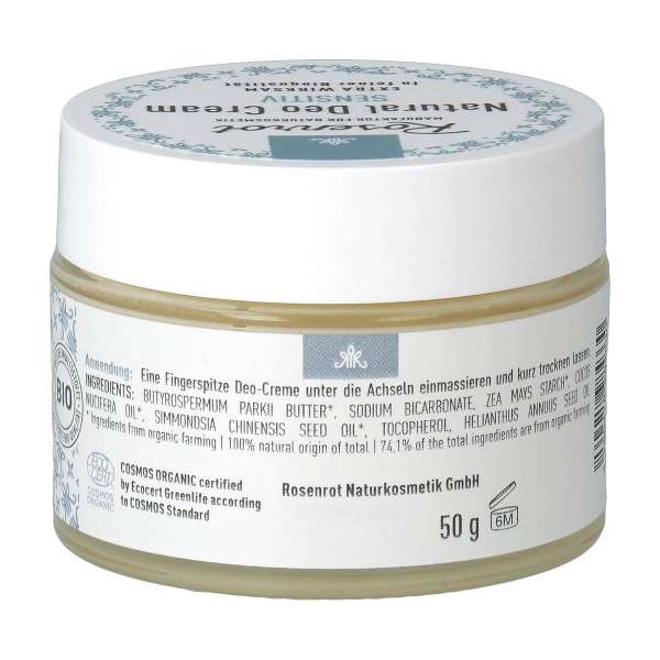 Rosenrot deodorant cream sensitive, 70 g