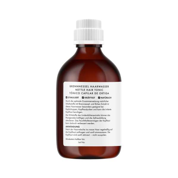 PureNature nettle hair tonic for sensitive scalp