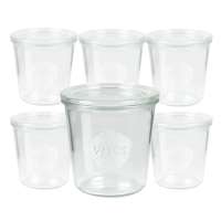 Alarm jars 500 ml: Economy set 6 WECK preserving jars RR 100