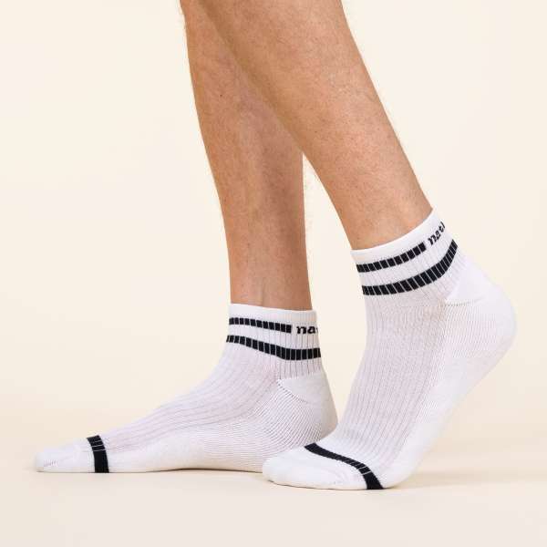 Living Crafts Orell Unisex Organic Cotton Sneaker Socks, Pack of 2