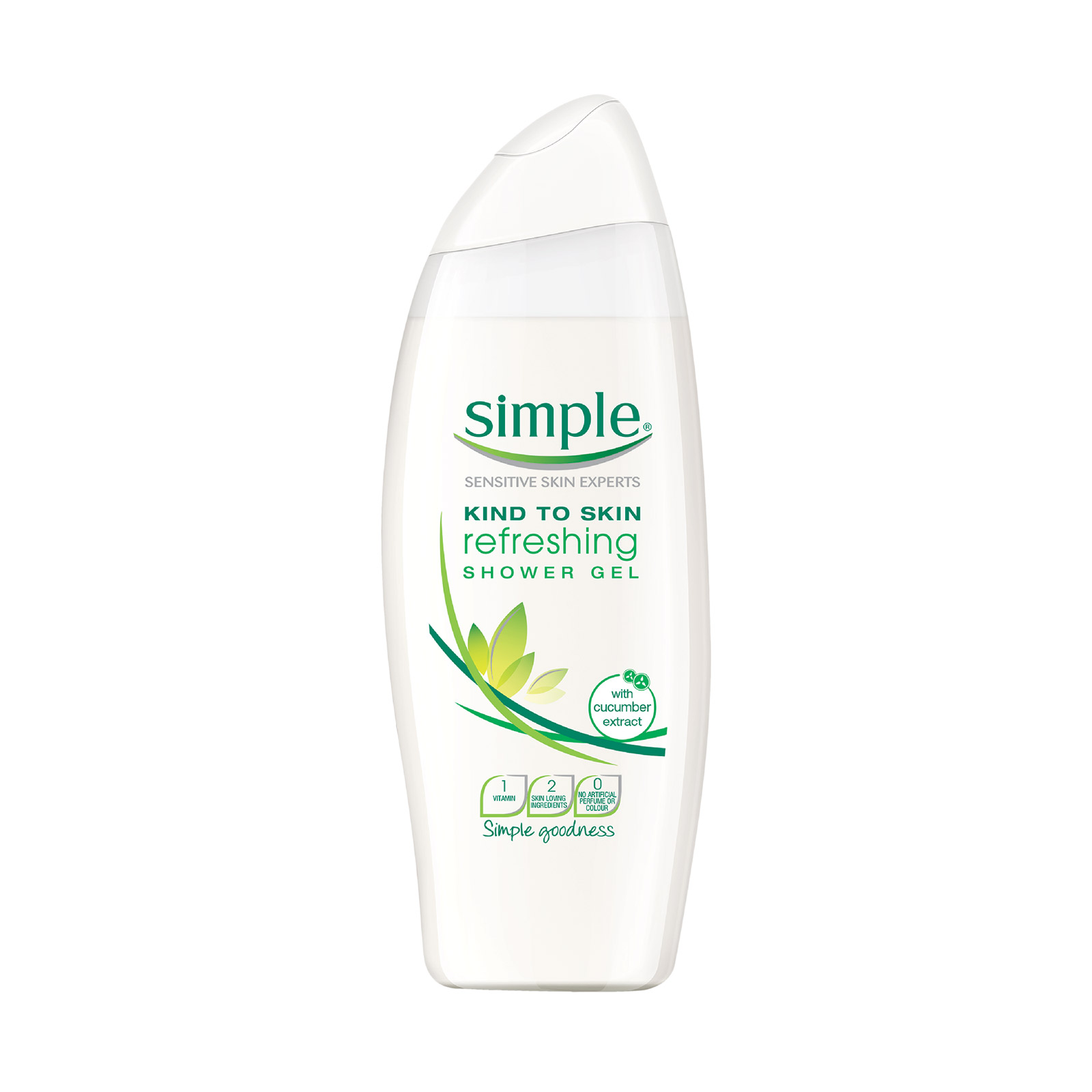 Simple refreshing shower gel, 500 ml PureNature