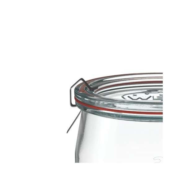 WECK 480 ml Tulip Jars with Glass Lids – Set of 6