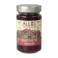 Allos Pure Fruit - Sour Cherry Fruit Spread - Organic & Vegan Allos Pure Fruit - Sour Cherry Fruit Spread - Organic & Vegan