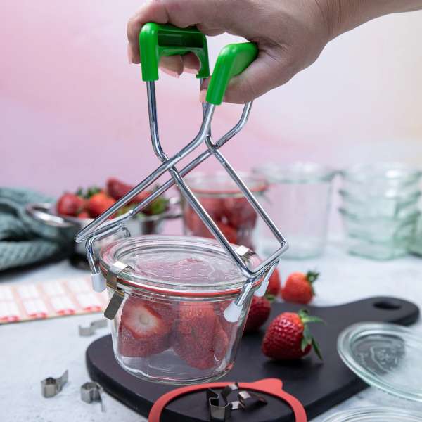 WECK Jar Lifter for Preserving Jars with Non-Slip Handles