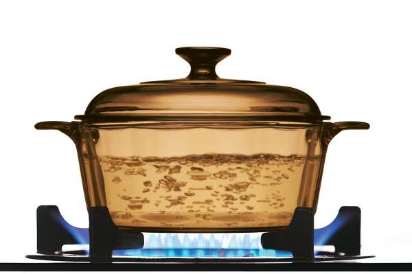 Visions Glass Casserole Dish Set 2 Pots for Soup Roast PureNature