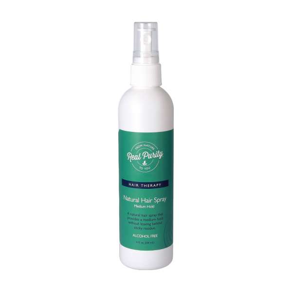Real Purity Natural Hairspray – for shiny hair that stays in place Real Purity Natural Hairspray – for shiny hair that stays in place