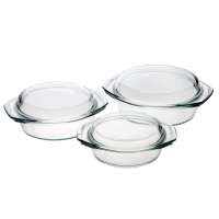 Glass Bake & Roast Bowls (Set of 3) Glass Bake & Roast Bowls (Set of 3)