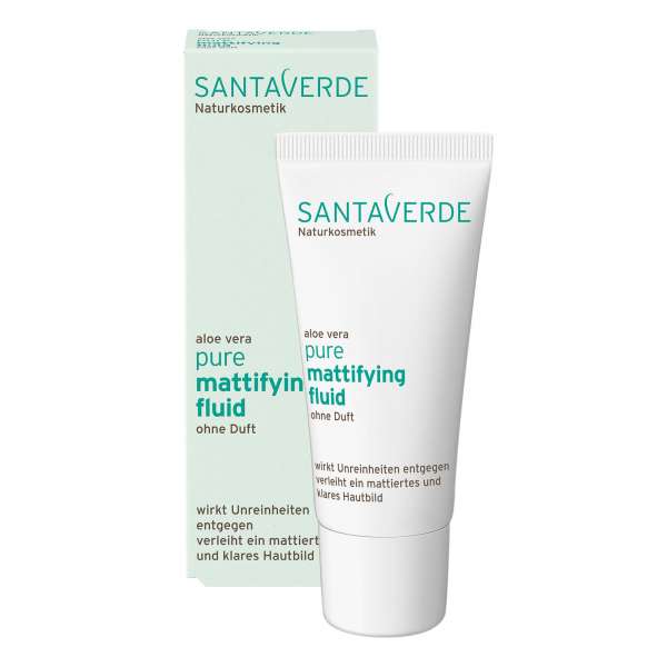 SantaVerde Pure Mattifying Fluid - nourishes & mattifies facial skin