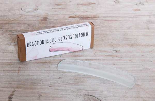 Ergonomic glass nail file for well-groomed nails