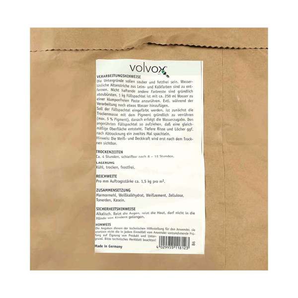 Filling- and Compensation Paste