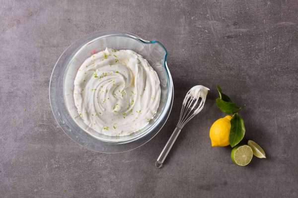 Pyrex bowl made of thick-walled borosilicate glass with wide spout & handle