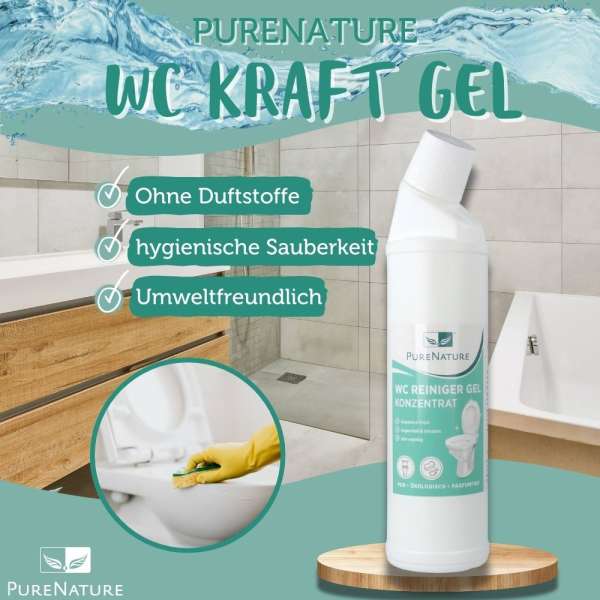 PureNature WC Cleaner Gel with Citric Acid without Fragrances