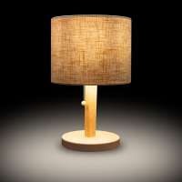 Preview: Table Lamp, made of beechwood, shielded Preview: Table Lamp, made of beechwood, shielded