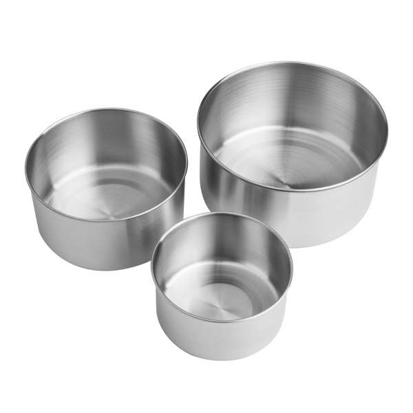Brotzeit Dreierlei, set of 3 Food boxes, stainless steel