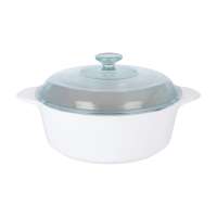 Visions Glass Casserole Dish with Lid & Airtight Plastic Cover