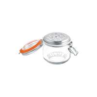 Kilner stainless steel grater with hanger glass Kilner stainless steel grater with hanger glass