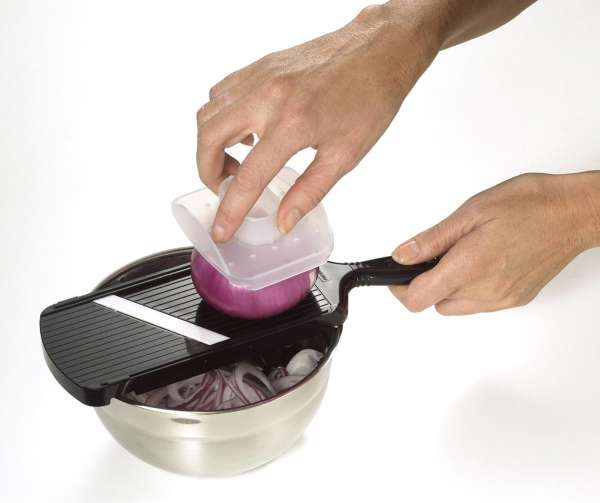 Kyocera Mandolin slicer with adjustable ceramic blade & finger guard