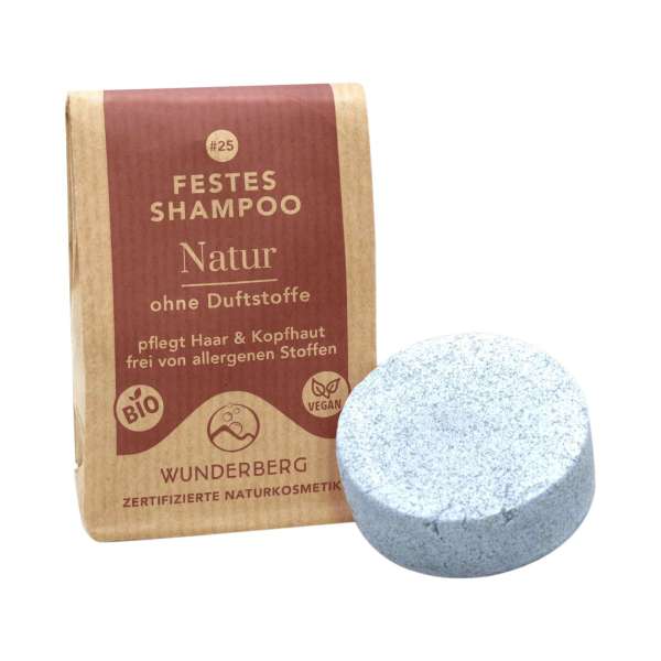 Wunderberg solid shampoo, natural, 48 g Wunderberg solid shampoo, natural, 48 g