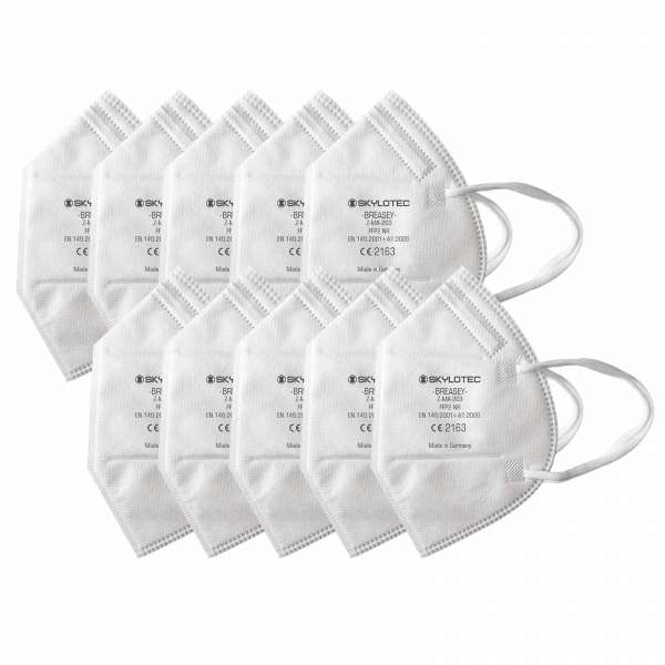 Allermed Breasey FFP2 NR folding mask, 10 pieces Allermed Breasey FFP2 NR folding mask, 10 pieces