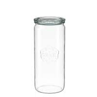 WECK 975 ml Cylinder Jars with Glass Lids – Set of 6
