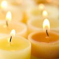 Tea lights made of beeswax, 5 pieces Tea lights made of beeswax, 5 pieces