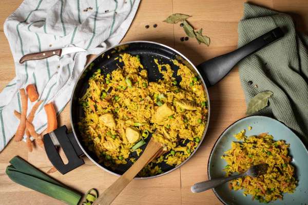 Berndes frying pan b. green Alu recycled, black