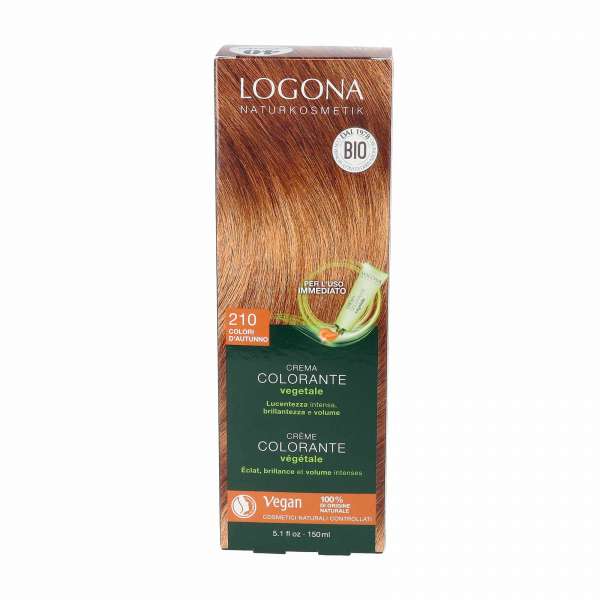 Natural Hair Color Logona Color Cream Copper Red for blond hair