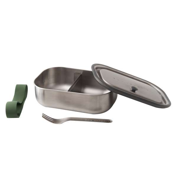 Black + Blum lunchbox without plastic - leakproof with fork