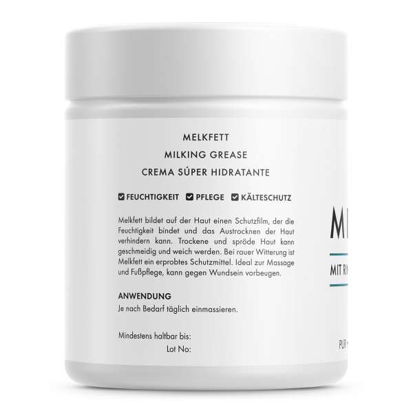 Milking grease with Vitamin E