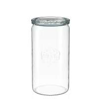 WECK Cylindrical Jar 1450 ml with Glass Lid – Set of 6