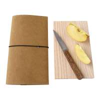 Side by Side Outdoor Cutting board in case, brown