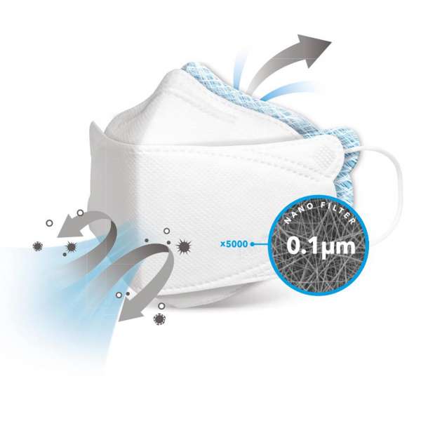 AirQueen FFP2 Breeze mask white, 10 pieces