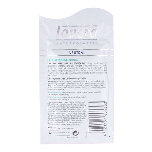 Lavera Neutral Intensive Facial Mask