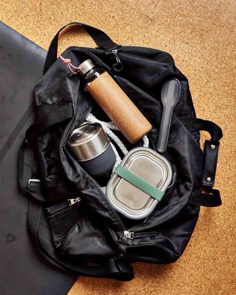 Black & Blum water bottle glass, 600 ml