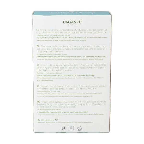 Buy Organic Cotton Swabs made of organic cotton with a paper shaft