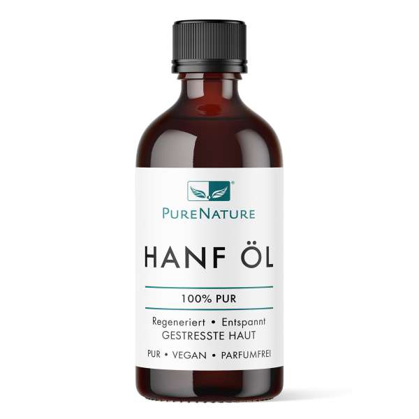 PureNature hemp oil for skin and hair - cold pressed PureNature hemp oil for skin and hair - cold pressed